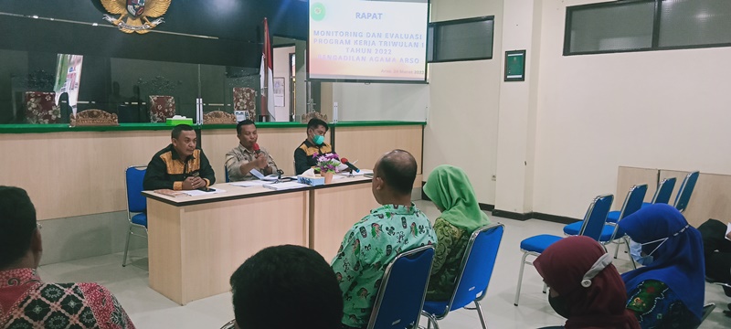 Rapat Monev Program Kerja Triwulan I 2